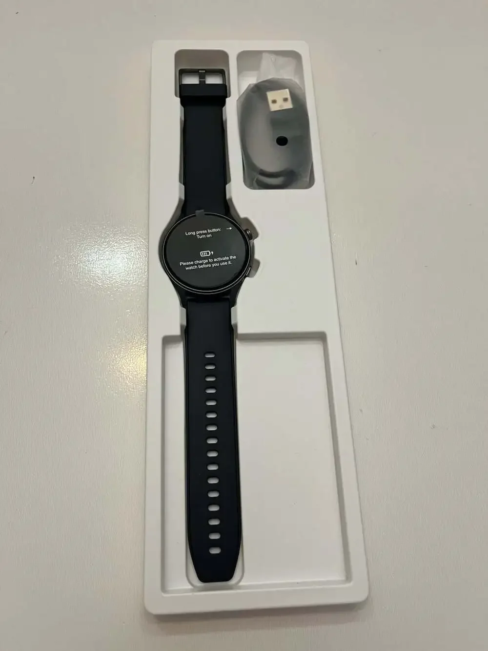 AR-01 Smart Watch 1.32” Black Bluetooth Fitness Tracker VeryFit Open Box New
